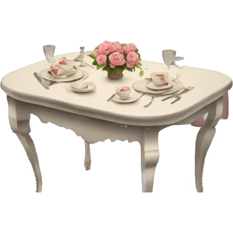 Vintage romantic table emoji