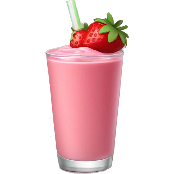strawberry smoothie  emoji