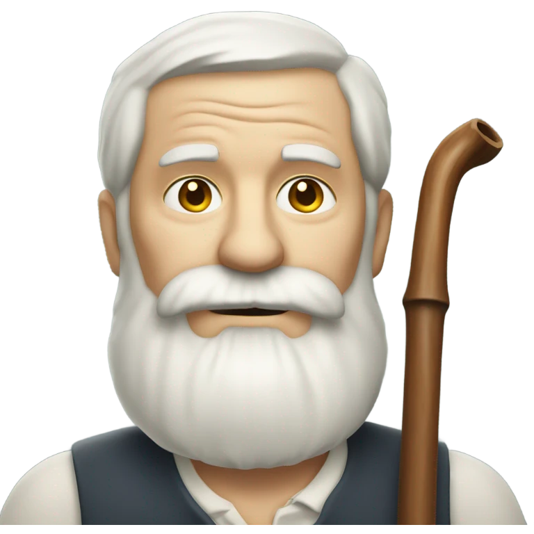 grandpa beard and pipe emoji