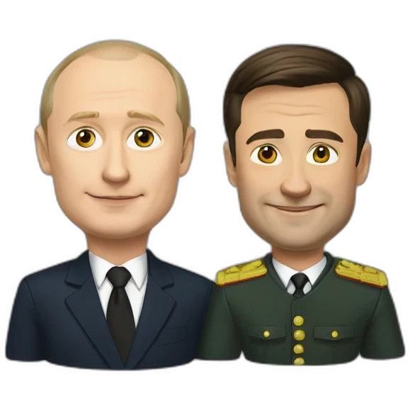 putin and zelensky emoji