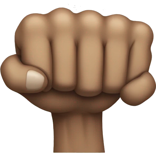 Punch on the back emoji