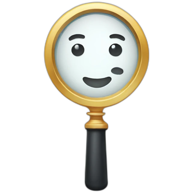 magnifying glass emoji