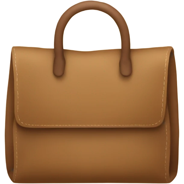 Suede brown bag emoji
