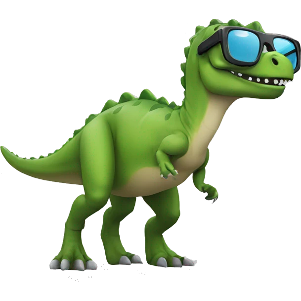dinosaur cool glasses emoji