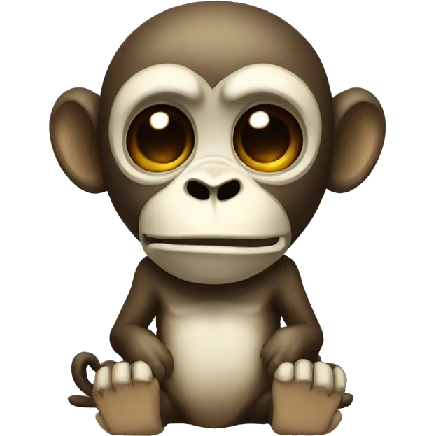 Skull Monkey Crying emoji