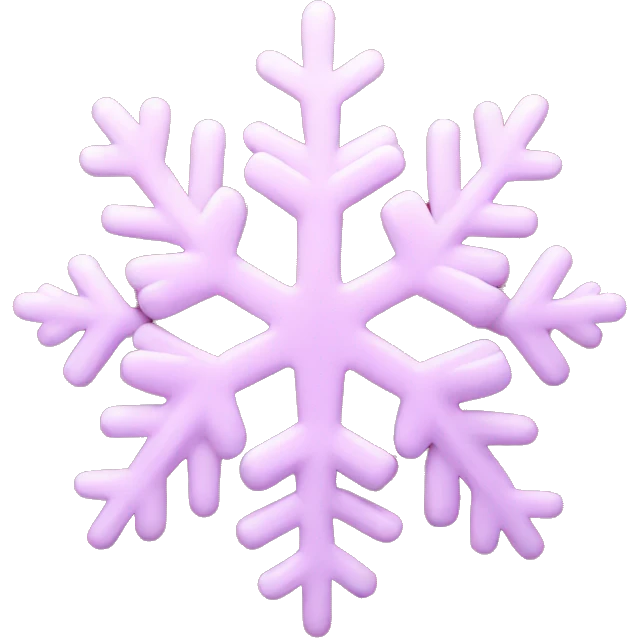 Pink snowflake  emoji
