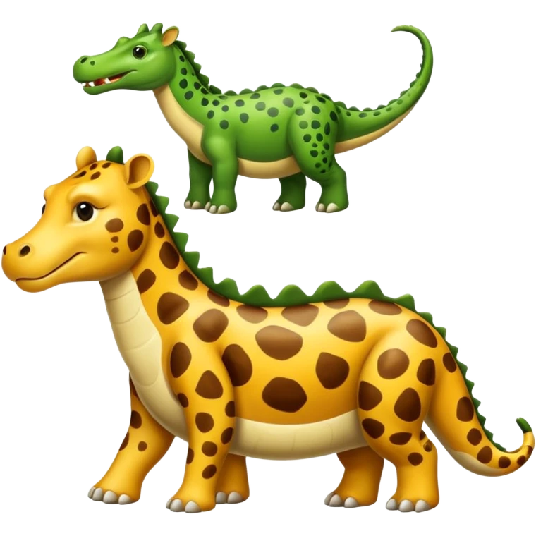 Make an imagine of an animal that has a mix of a giraffe, hippopotamus, crocodile and a jaguar  emoji