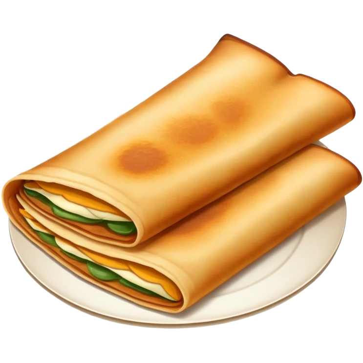 crispy dosa South Indian pancake emoji