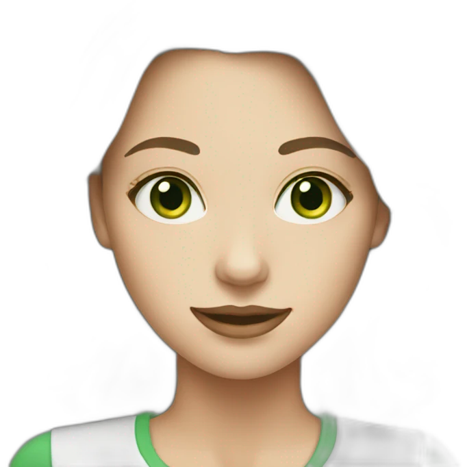 white-woman-greeneyes emoji