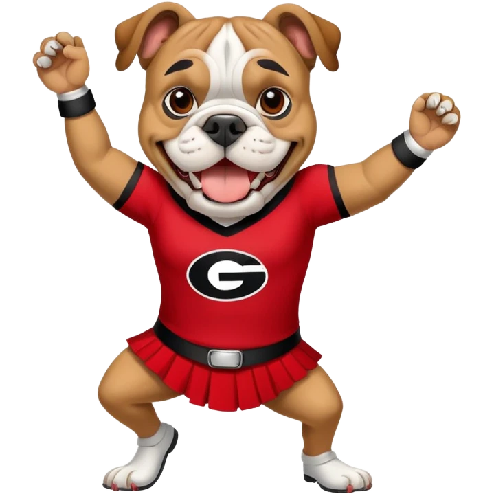 georgia bulldog dancing emoji