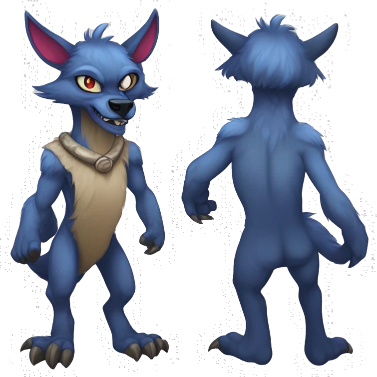 Cute Protogen-vernid-sergal-wickerbeast-fantasy-animal-fursona griffsnuff & LiLaiRa & Falvie full body emoji