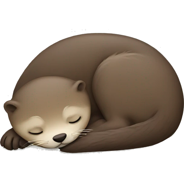 Sleeping otter  emoji