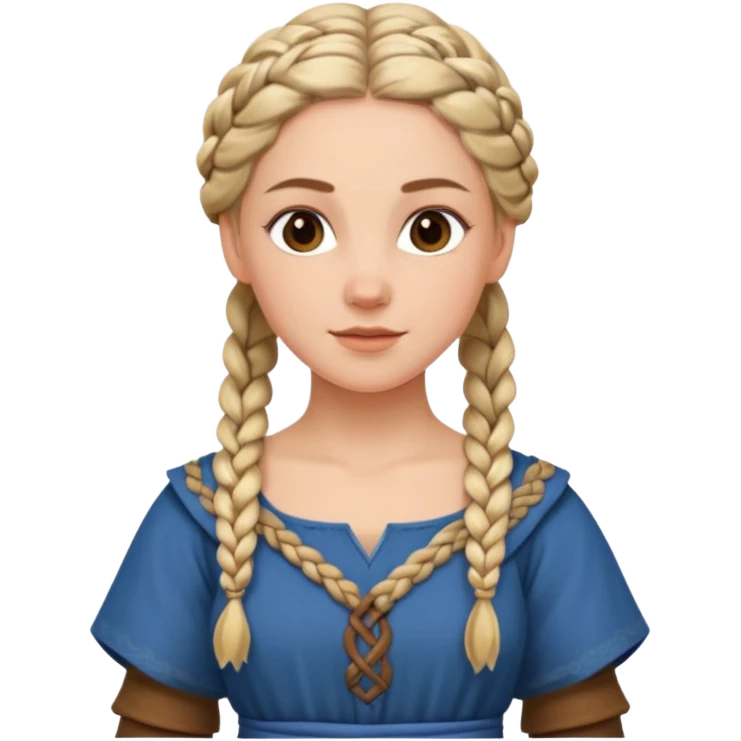 medieval braided woman emoji