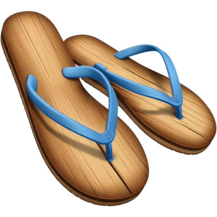 wood flip flop emoji