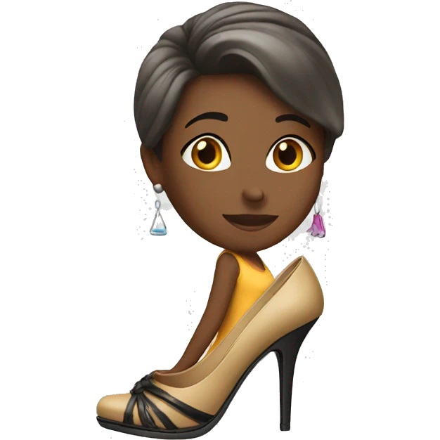 Shoe diva girl emoji