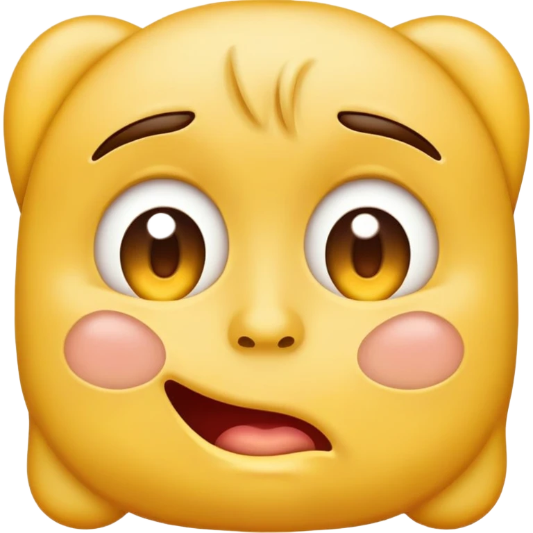 Regular yellow face emoji, drooling and rolling his eyes emoji