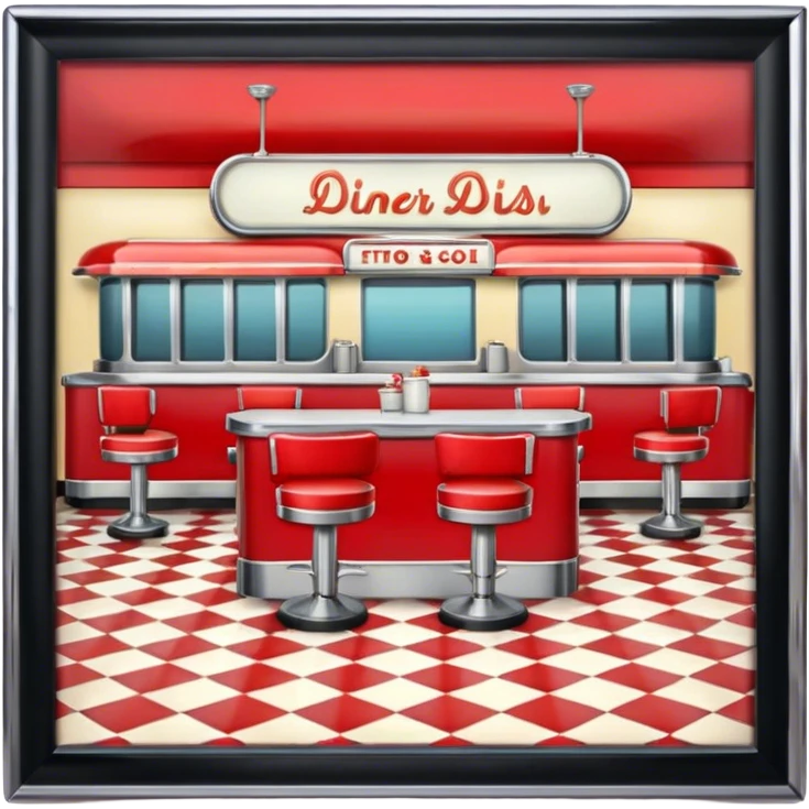route 66 retro diner emoji