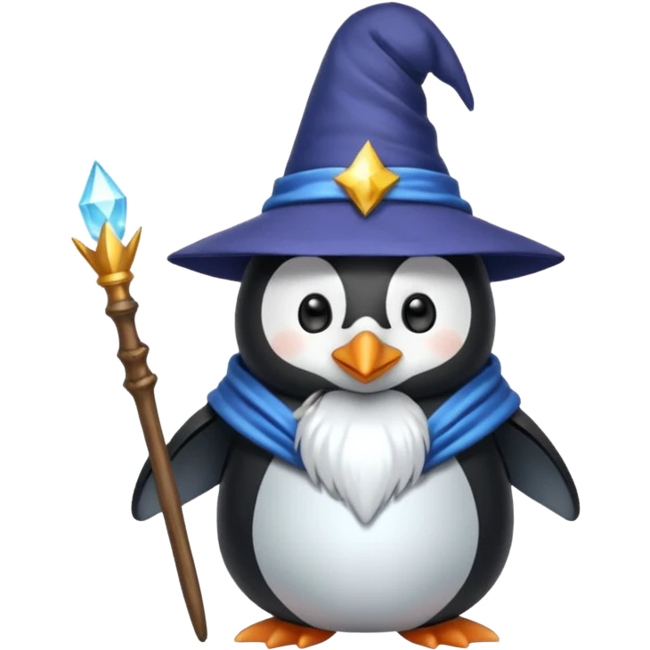 Penguin Wizard emoji