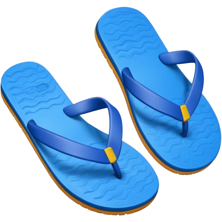 A pair of cool beach slippers emoji