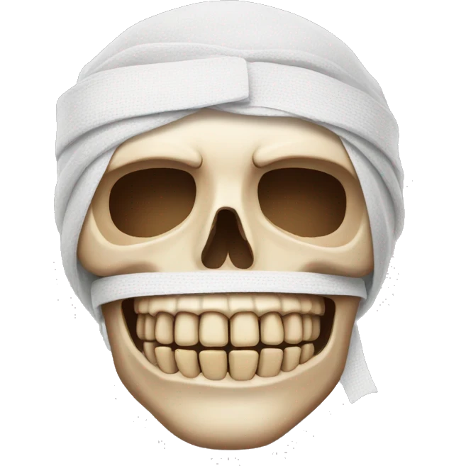 bandaged skull emoji
