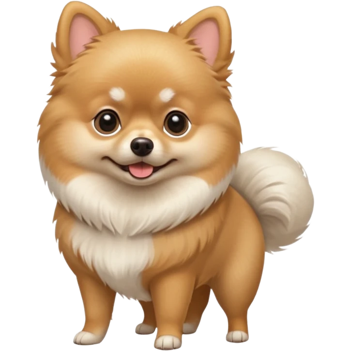 Bald Pomeranian  emoji