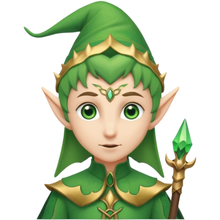 elf with staff emoji
