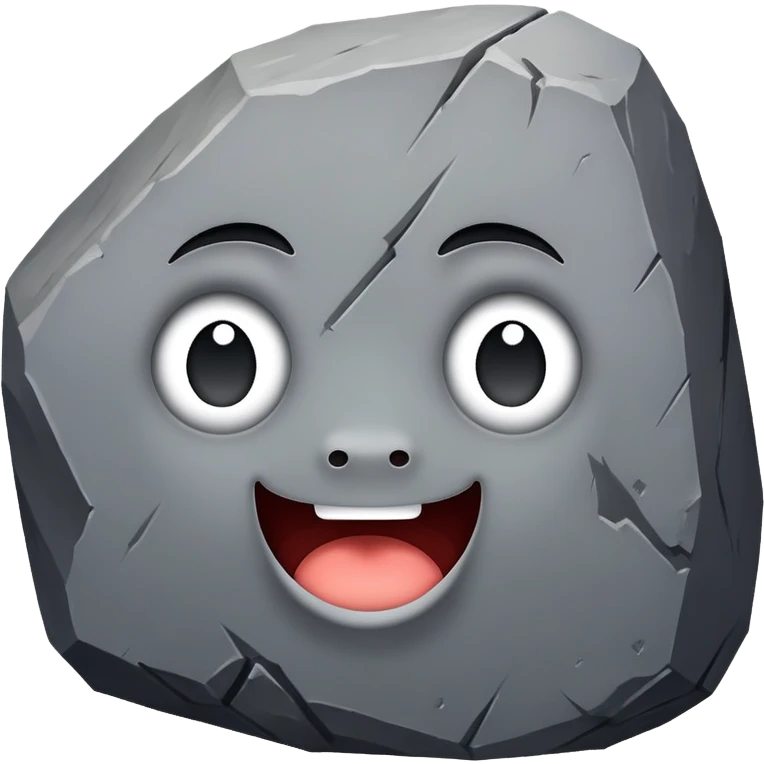 The rock emoji