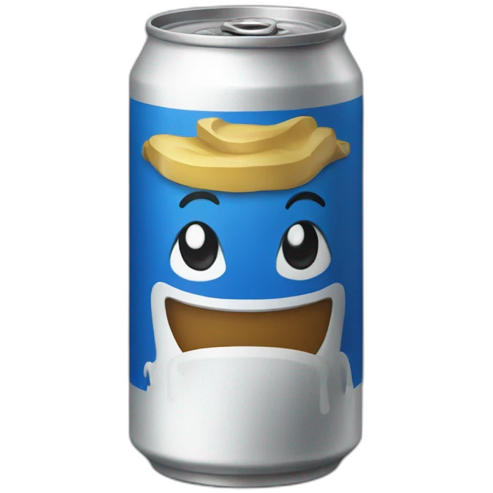 Une canette emoji