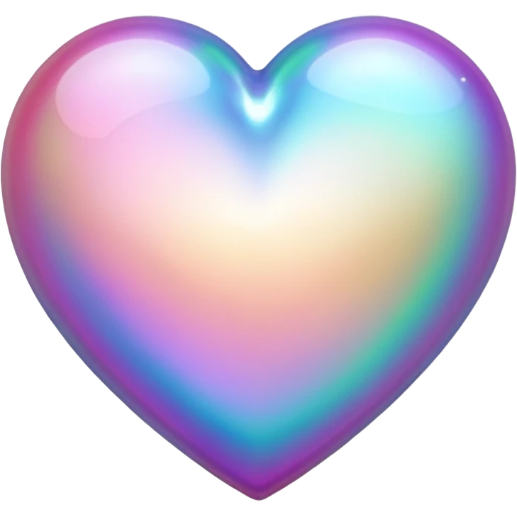 heart with a pearl finish emoji
