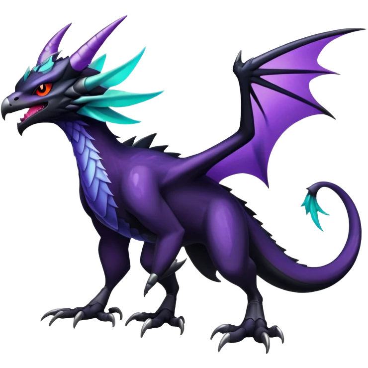 Shiny Dark Nargacuga-Noivern-Hybrid (Full body) emoji