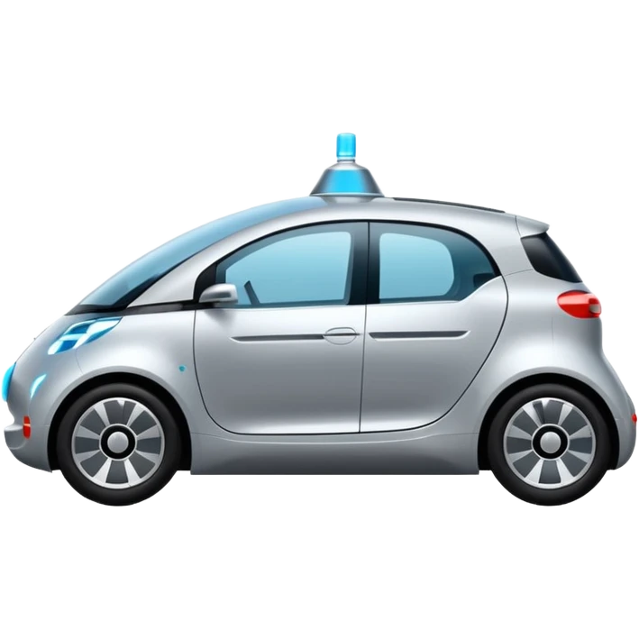 big Modern autonomous electric car emoji