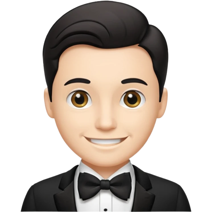 Wedding man head happy emoji