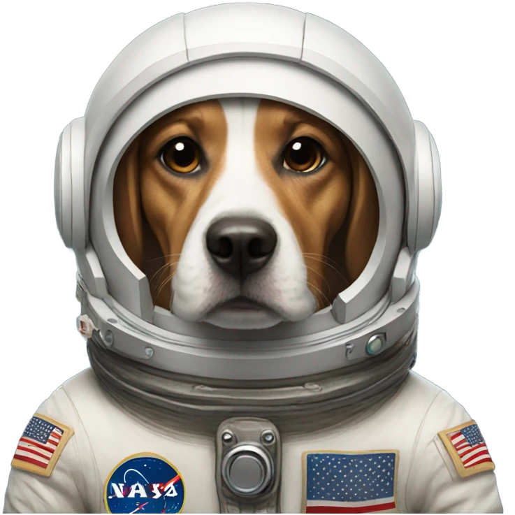 astronaut dog emoji