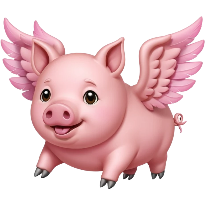 Flying pig emoji