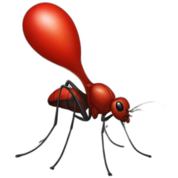 Un moustique rouge emoji