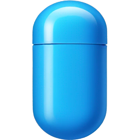 Blue capsule  emoji