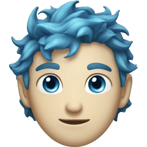 Mythical leviathan blue eyes  emoji