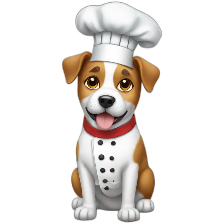 Chef dog emoji