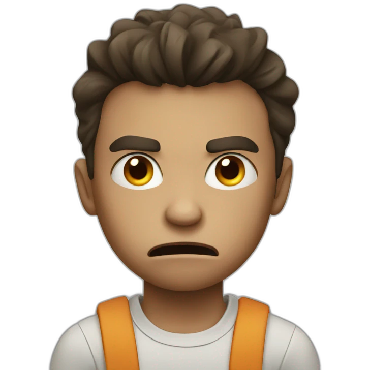 Angry boy emoji