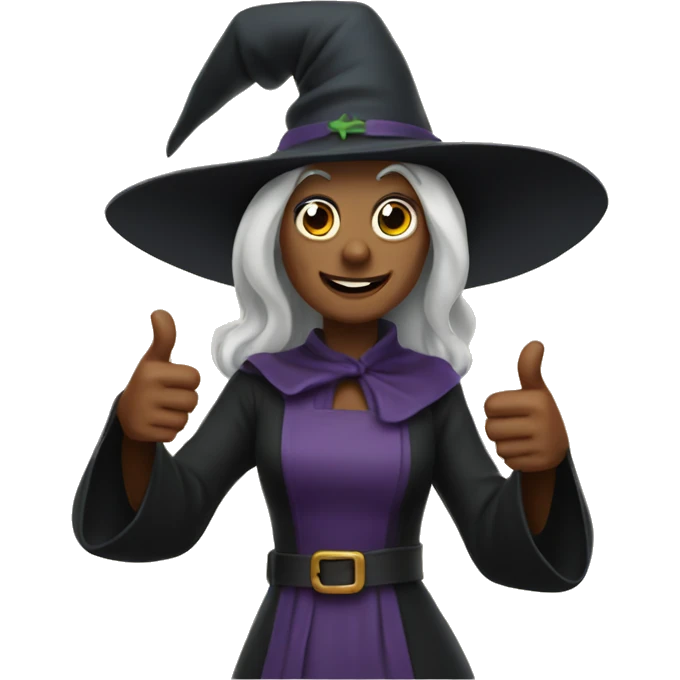 Witch thumbs up emoji