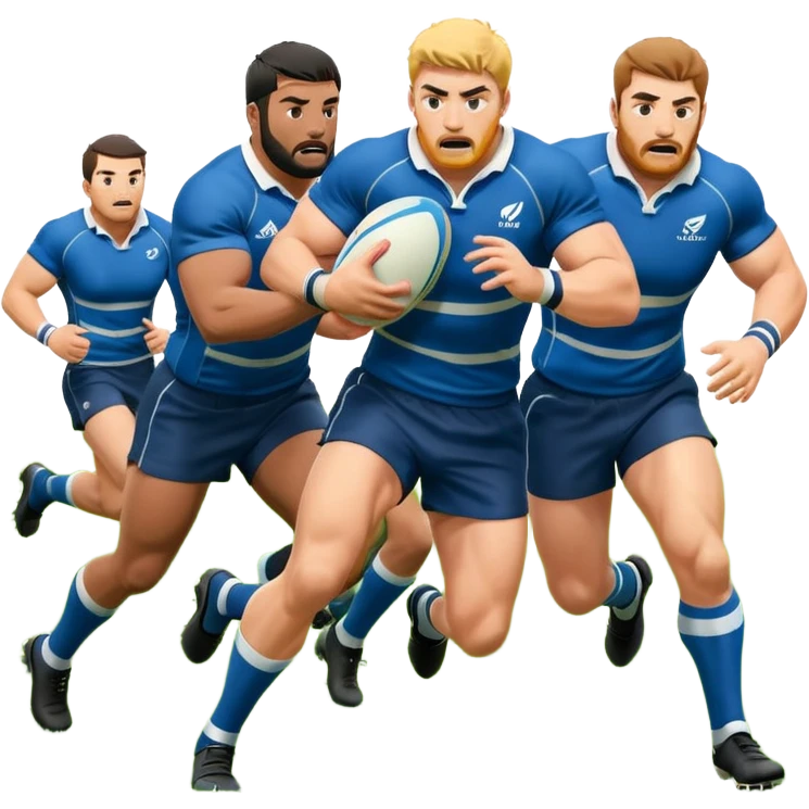 a rugby ruck emoji