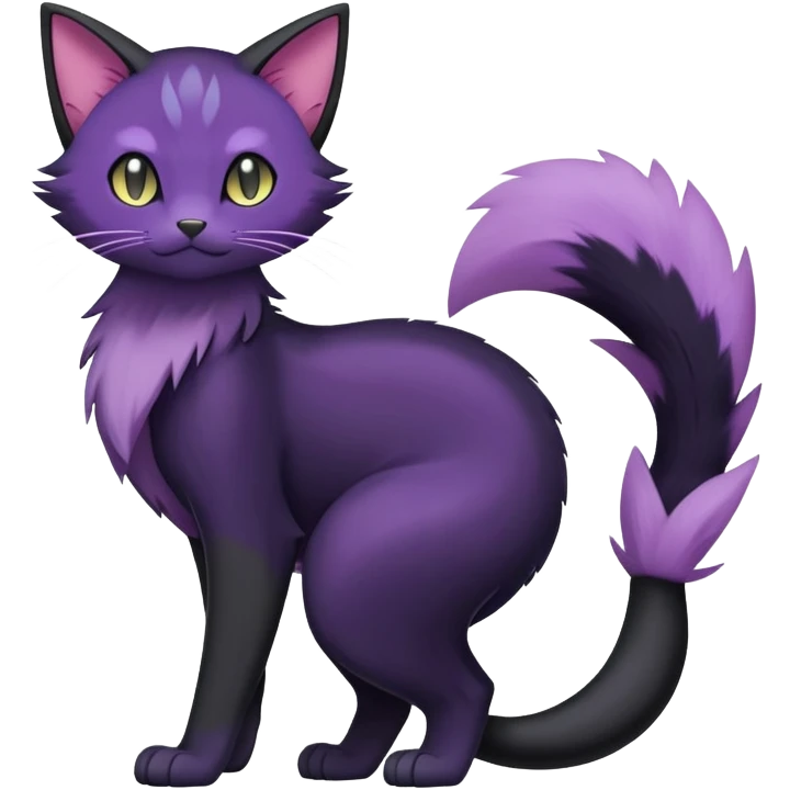 Purrloin-Delcatty-Pokémon-Fakémon-hybrid-creature (full body) emoji