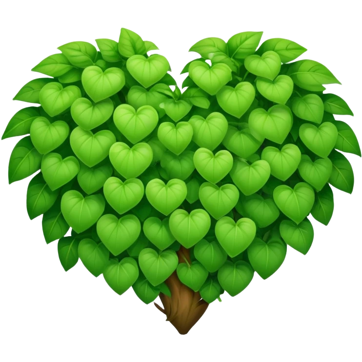 a heart plant emoji