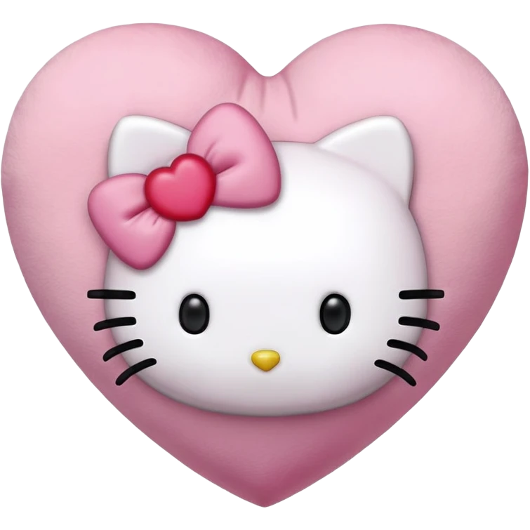 Hello kitty heart emoji