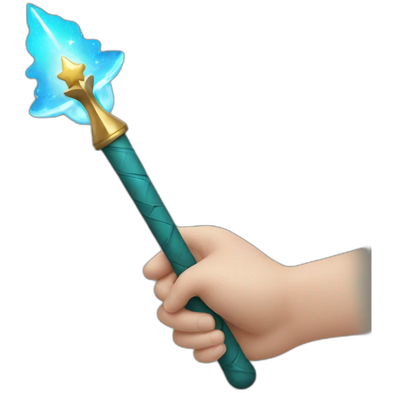 Wonder wand in the hand emoji