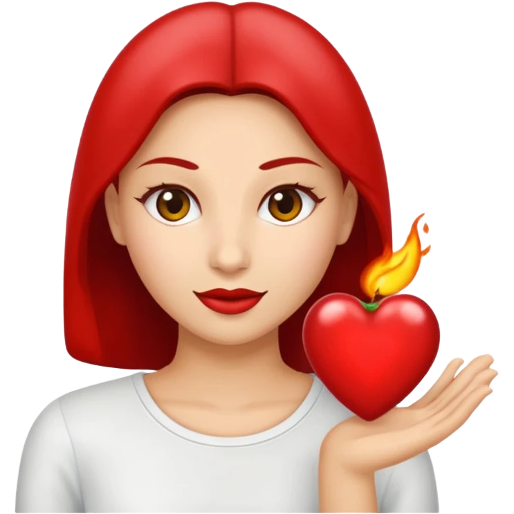 Uma mão apertando um botão escrito perigo emoji