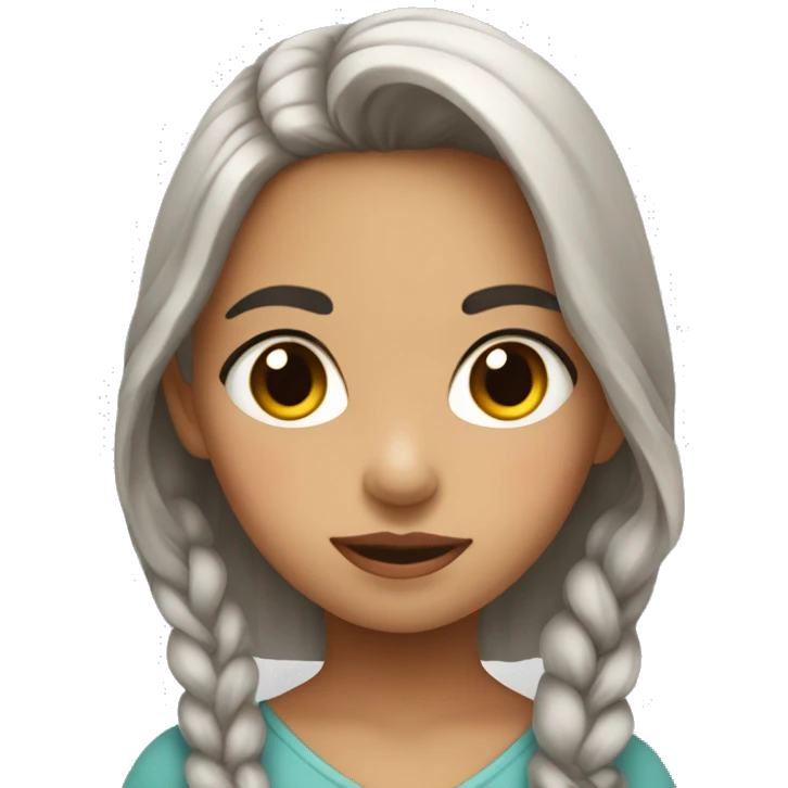 niña con piruleta emoji