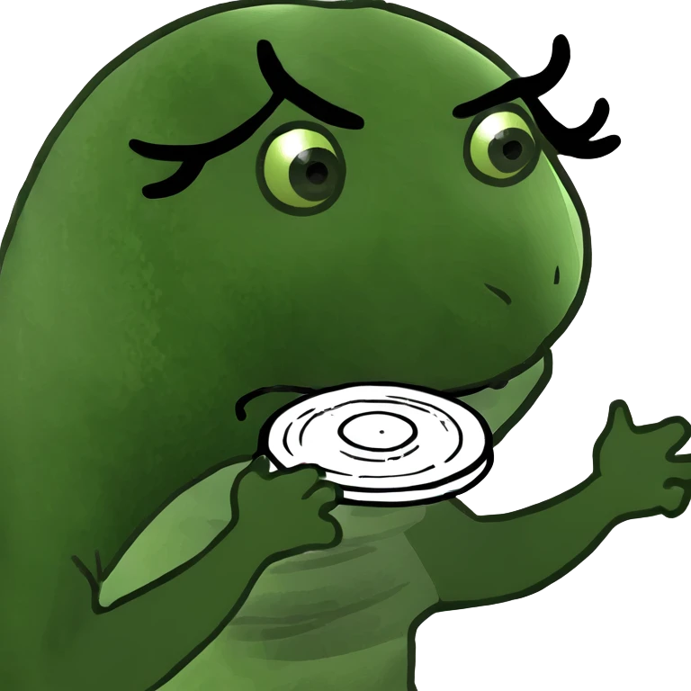 medusa throwing a frisbee emoji