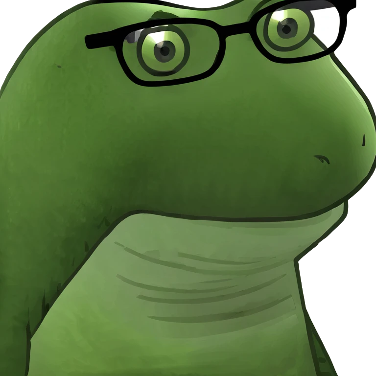 Cocodrilo con gafas emoji