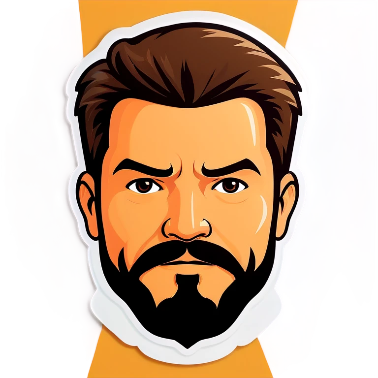 Man with goatee emoji